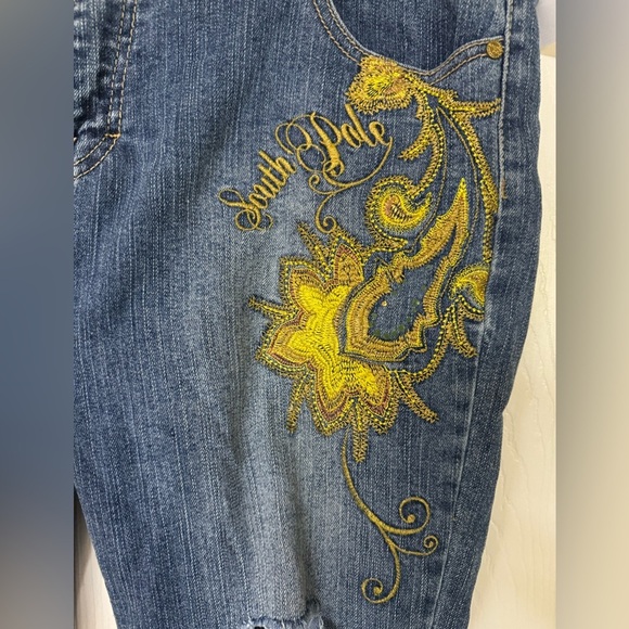 VINTAGE Y2K South Pole Embellished Denim Jeans - Approx. 34” - Picture 5 of 13